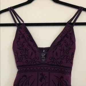 Free People Purple Cut-out Bodycon Dress